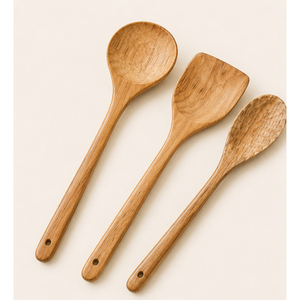 Unique Design Natural <b>Wooden</b> Cooking Spoons Set 4-Piece Eco-Friendly Custom Logo Non-Stick <b>Kitchen</b> <b>Utensils</b> Wholesale Spatula - Product Image 3
