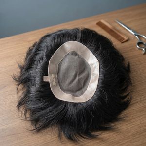 TAZ HAIR BANGLADESH Mono & PU Base 100% Densité Courte Perruque Lace Front 100% Cheveux Humains Remy Cheveux Indiens 40-80g Nœuds Invisibles - Product Image 1