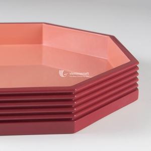 การออกแบบใหม่ถาดเสิร์ฟรูปแบบใหม่ทำจากไม้แล็กเกอร์จากเวียดนามถาดอาหารรูปแบบของขวัญที่กำหนดเองจากเวียดนาม - Product Image 3