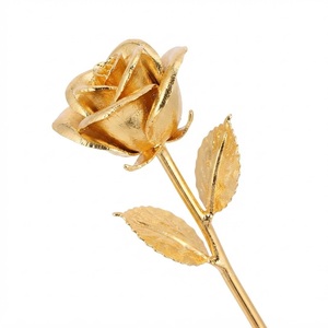 Wholesale 24k Gold Rose Real Preserved Gold Plated Rose Gold Dipped Rose for <b>Valentines</b> Day Mothers Day Anniversary <b>Gifts</b> Bulk - Product Image 5
