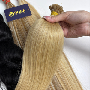 Extensiones de Cabello Virgen Vietnamita RUSA con Puntas I-Tip, a Granel, de Una Sola Pieza, con Puntas Completas, Compatibles con HD, Lisas - Product Image 3