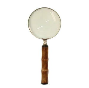 Antique Brass Magnifying Glass With Unique Carved Wooden Handle Magnifier <b>Tool</b> Perfect Office Or Home Decor Gift Low Price - Product Image 4