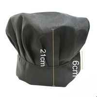 Chapeau de chef blanc en polyester/coton sergé, imprimé numérique, unisexe, fermeture à pression, demi-manches, accessoire d'uniforme pour restaurant et bar