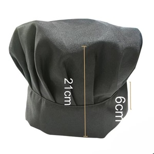 <b>Kitchen</b> Chef Uniform Hat and Black Twill <b>Apron</b> Set for Restaurant & Bar Use Unisex - Product Image 6