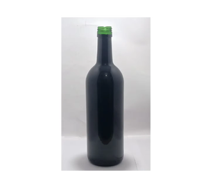 Botella de Vino de Vidrio Bordeaux con Recubrimiento Negro de 750 ml, Botella Decorativa para Vino Tinto, Licor y Bebidas, Suministro al por Mayor - Product Image 1