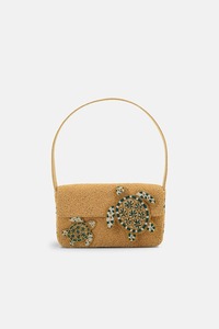 Bolso de Hombro Tipo Clutch con Cuentas Estilo Bohemio para Mujer, Bolso de Mano para Fiestas, Compras y Eventos, Hecho a Mano con Cierre de Cremallera - Product Image 3