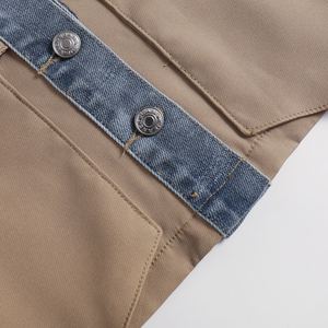 Chemise en jean décontractée chic pour femme, coupe ample, manches longues, boutonnée, style western, bleu denim - Product Image 6