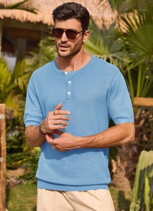 T-shirt en maille gaufrée de haute qualité, coupe décontractée, streetwear décontracté, fabricant - Product Image 4