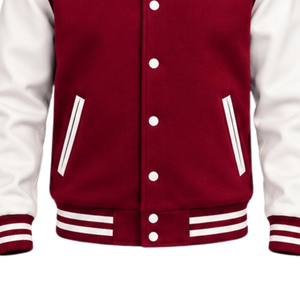 Chaqueta Varsity Clásica para Hombre, Estilo Letterman de Béisbol, Cierre con Botones a Presión, Cuello Acanalado, Manga Larga, Ropa Exterior Informal Universitaria - Product Image 6