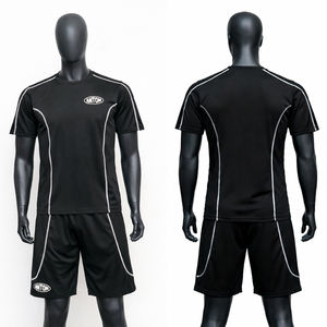 Ensemble décontracté d'été pour homme avec logo personnalisé, t-shirt et short deux pièces, 100 % coton respirant, toutes tailles - Product Image 1