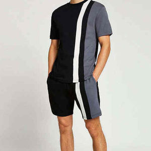 Conjunto de Dos Piezas de Camiseta y Pantalones Cortos Deportivos para Hombre, Precio al por Mayor, Transpirable, para Verano, Marca Deportiva, para Correr, Fitness, Baloncesto - Product Image 4