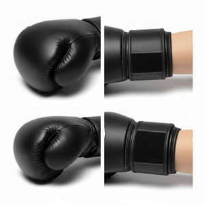 Guantes de Entrenamiento de Cuero Genuino Premium con Logotipo Personalizado y Soporte para Muñeca - Product Image 3