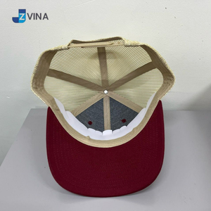 Gorra Trucker de Malla Frontal Color Borgoña, Personalizable con Logotipo, de Alta Calidad, 6 Paneles, Ajustable, Unisex, Estilo Casual, Hecha en Vietnam - Product Image 3
