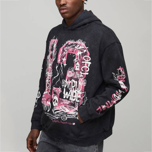 Sweat-shirt à capuche personnalisé pour homme, imprimé sur mesure, respirant, en molleton de coton de haute qualité, avec design personnalisé - Product Image 1