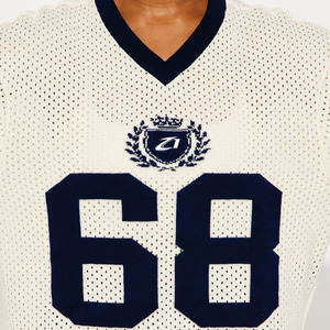 Breathable Mesh Women American Football Jersey V Neck Oversized Polyester Casual <b>Athletic</b> Sports Top Numeric Print Custom Supply - Product Image 3