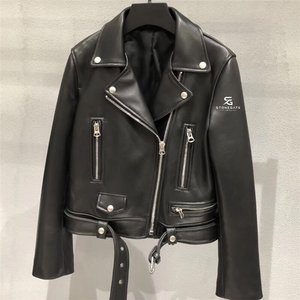 Genuine Leather Women's <b>Jacket</b> Elegant Style Modern Fashion Slim Fit Winter Outerwear Ladies <b>Zipper</b> <b>Jacket</b> 2026 - Product Image 5