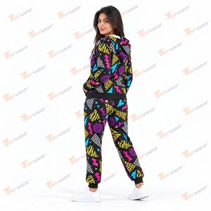 Chándal Deportivo Personalizado para Mujer, Sublimado, 100% Algodón, Transpirable, Ropa Deportiva de Maternidad, Ropa Deportiva Urbana, Estampado Digital, para Entrenamiento - Product Image 4