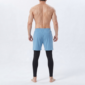 <b>Men's</b> Sportswear <b>Compression</b> Leggings Elastic Waist Yoga <b>Shorts</b> Quick Dry Gym Fitness Double Layer Legging <b>Shorts</b> <b>Men</b> - Product Image 2