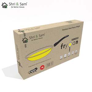 กระทะทอดแบบตอกทำจากสเตนเลสสตีลน้ำหนักมาก - Product Image 2