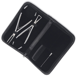 Wholesale Needle Nose Hair Extension <b>Pliers</b> Kit Finish Polish German Stainless Steel Hair Extension <b>Pliers</b> <b>Sets</b> With Pouch - Product Image 2
