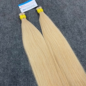 ผมเวียดนามพรีเมียม ขายดีที่สุด ผมแท้สีบลอนด์เหลืองแบบเวอร์จิ้น ต่อผมหนา ปลายผมเต็ม นุ่มลื่นมาก พร้อมส่ง - Product Image 6