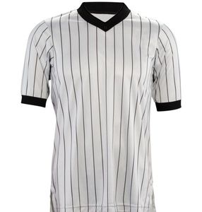 เสื้อยืดคอโอแบบถักสำหรับกรรมการผู้ชาย เล่นกีฬา บาสเกตบอล ฟุตบอล ผลิตจากผ้าฝ้ายใยไผ่ เป็นมิตรกับสิ่งแวดล้อม - Product Image 3