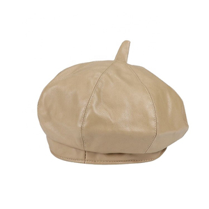 Béret en cuir marron unisexe, style décontracté, à porter au printemps et en automne, 56-58 cm, design européen et américain - Product Image 4