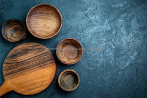 Bloque de cortar de madera maciza grande hecho a mano cocina rústica esencial - Product Image 3