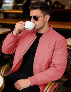 Chaqueta Bomber para Hombre, de Alta Calidad, Poliéster, Bordado Personalizado, Chaqueta Tejida Estampada, Impermeable, Casual, Venta al Por Mayor Directa de Fábrica - Product Image 4