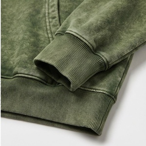 Conjunto Deportivo Personalizado de Invierno, Estilo Urbano, Lavado Ácido, Vintage, de Algodón Grueso, con Sudadera con Capucha y Pantalones Acampanados para Hombre, Ropa de Gimnasio - Product Image 6