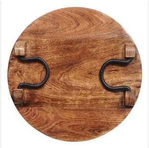 Bandeja de Madera Hecha a Mano en Colores Naturales con Técnica de Pulido, Disponible en Todos los Tamaños y Tipos - Product Image 4