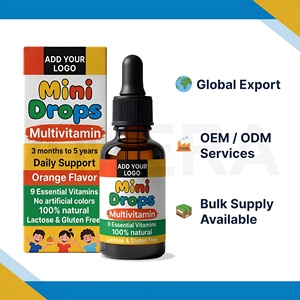 <b>Kids</b> Multivitamin Drops Manufacturer Liquid Supplement for Children OEM Private Label Direct Factory Bulk Supply - Product Image 3