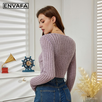 Pull-over cardigan en crochet à col en V pour femme, court, décontracté, doux, respirant, léger, confortable, 100% polyester, printemps