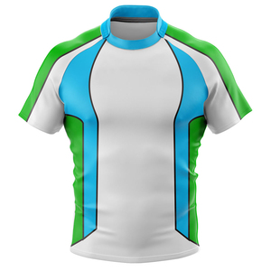 เสื้อรักบี้สำหรับผู้ใหญ่ แบบยูนิเซ็กซ์ แขนสั้น โพลีเอสเตอร์ 100% ปรับแต่งได้ บริการ OEM คอลเลคชั่นล่าสุด พร้อมชุดกีฬา OEM - Product Image 1