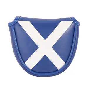 Wholesale Scotland UK Union Jack Leather Headcover Golf Clubs Head Mallet Cover