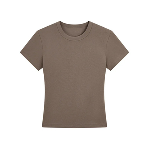 Camisetas Personalizadas para Mujer, Corte Ajustado, Manga Larga, Apliques, Cuello Redondo con Botones, Ecológicas, Transpirables, a la Moda, Lisas, Hombros Rectos - Product Image 5