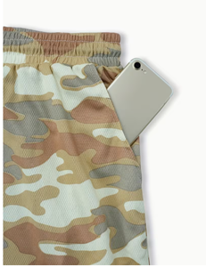 <b>Men's</b> Solid Cotton <b>Shorts</b> Mid Waist Drawstring Closure Pockets Eco-Friendly Streetwear Front Logo - Product Image 6
