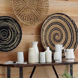 Handwoven Rattan <b>Wall</b> Hanging Natural <b>Wall</b> <b>Decor</b> Set for Living Room Home Decoration Wholesale Vietnam - Product Image 3