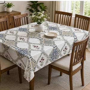 Housses de table rondes en coton de haute qualité avec broderies élégantes et designs modernes à bas prix - Product Image 4