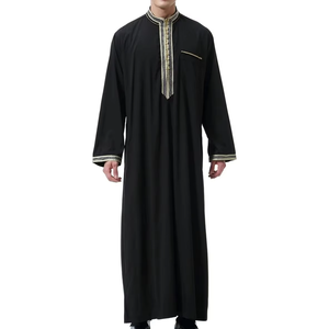 Vente chaude : Robe musulmane en polyester respirant, séchage rapide, légère, de haute qualité, tenue décontractée, nouvelle mode, vêtements islamiques, Thobes - Product Image 1