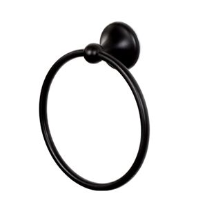 <b>Modern</b> Matte <b>Black</b> <b>Bathroom</b> <b>Accessories</b> Set 5-Piece Wall Mounted Towel Bar Towel Ring Robe Hook Toilet Paper Holder - Product Image 5