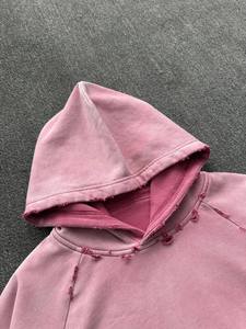 Sudadera con Capucha de Invierno para Mujer de Alta Calidad, Lavado Ácido, 100% Algodón, Color y Talla Personalizables, Superventas, Servicio OEM - Product Image 4