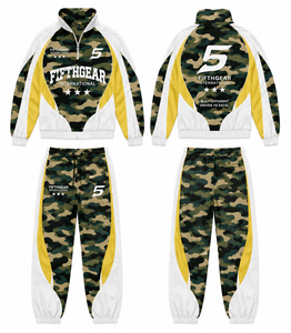 Trending Windbreaker Tracksuit Set Full Sleeve Half-Zip Sporty Design Breathable <b>Polyester</b> Adult Unisex Autumn - Product Image 2
