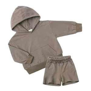 Dernier Kidsautum Costume à capuche décontracté à carreaux Manches longues <span class=keywords><strong>Tenue</strong></span> de sport personnalisée pour hommes femmes Nouvelle collection Ensembles de vêtements pour garçons - Product Image 5