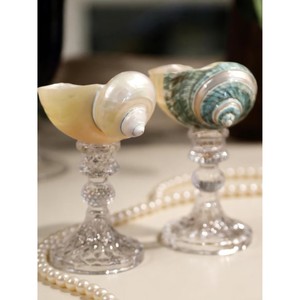 Assured quality customizable sea shell & glass wine glasses ideal for serving red wine, white wine, and specialty beverages - Product Image 6