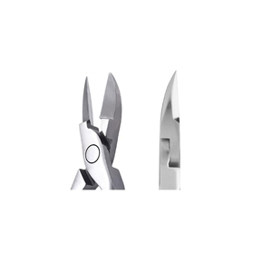 OEM Precision Cut NS 60 16mm Cuticle Nippers <b>Flat</b> Straight Blade Sharp Russian Blade Tension Nail Clippers - Product Image 3