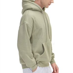Modern Fashion Cotton Blended Oversized Hoodie <b>Pullover</b> <b>For</b> <b>Men</b> With Front Pocket And Relaxed Streetwear Look - Product Image 3