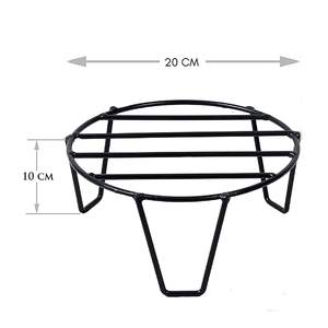 Support de pot de fleurs en métal noir, pieds ronds robustes, support pour plante (20 cm, lot de 8), support décoratif pour pot de fleurs d'intérieur - Product Image 2