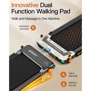 Tapis Roulant Sotto Scrivania 2-in-1 Akluer con Display LED, Motore Silenzioso da 2.5HP, Pedana Inclinabile e Massaggiatore Plantare con Braccioli - Product Image 2