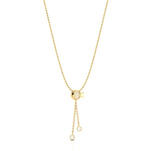 <b>Gold</b> Plated <b>Pendant</b> <b>Necklace</b> with Modern Decorative Finish for Womens Fashion Accessories and Gift Collections - Product Image 5